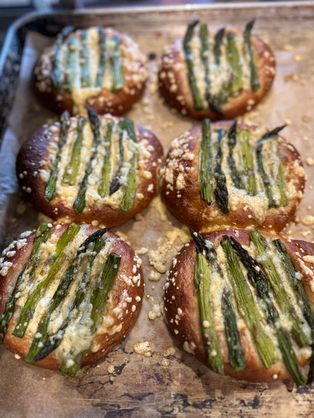 Asparagus, Dijon & Dill Brioche