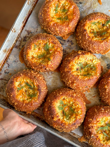 Corn, Dijon & Dill Brioche Tart