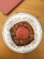 Seasonal Sweet Danish - Black Sesame Rhubarb